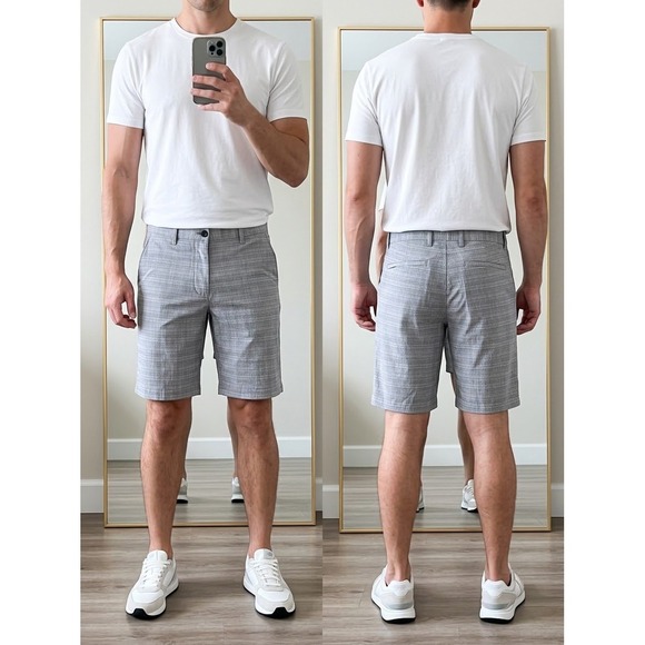 Tommy Bahama Other - Tommy Bahama Men's Blue Plaid Shorts Size 30 Grid Check Golf Beach Casual